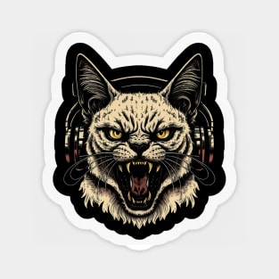 Death Metal Cat Sticker